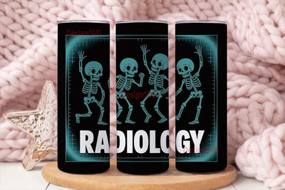 Radiology X-Ray Tumbler Wrap Sublimation DesignSVG 