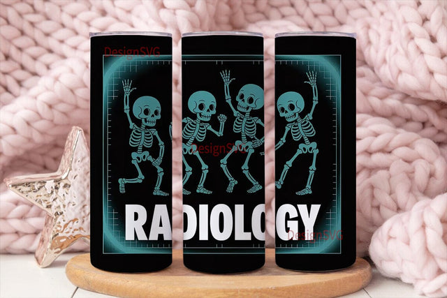 Radiology X-Ray Tumbler Wrap Sublimation DesignSVG 