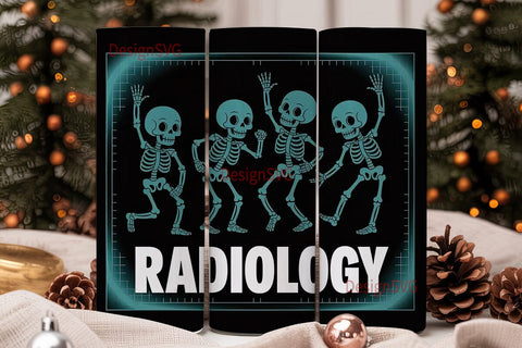 Radiology X-Ray Tumbler Wrap Sublimation DesignSVG 