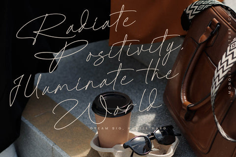 Radionte Heritage - Monoline Signature Script Font Letterena Studios 