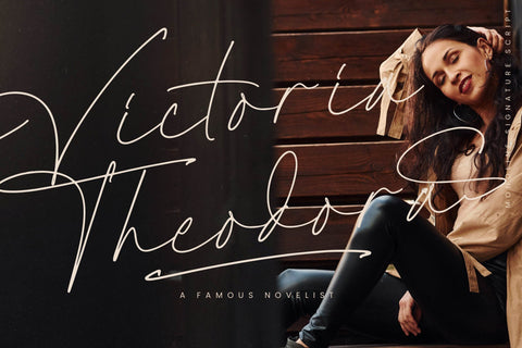 Radionte Heritage - Monoline Signature Script Font Letterena Studios 