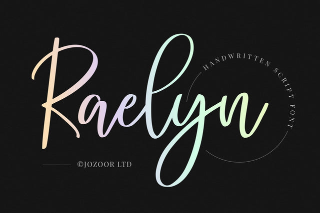 Raelyn - Lovely Script Font Font Jozoor 
