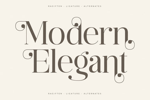 Ragiften - Modern Serif Font Font Letterena Studios 