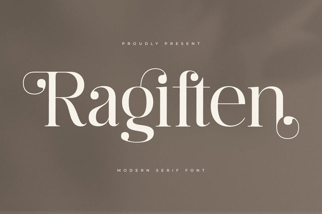 Ragiften - Modern Serif Font Font Letterena Studios 