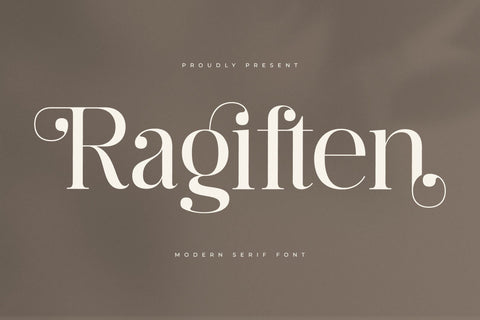Ragiften - Modern Serif Font Font Letterena Studios 