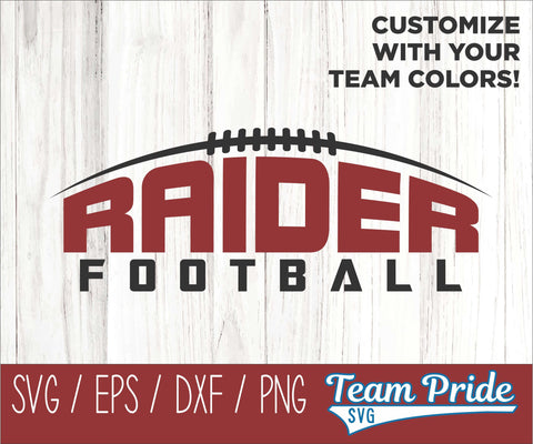 Raiders Football SVG Digital Download Printable - SVG, EPS, DXF, PNG 2 SVG Team Pride SVG 