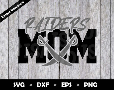 Raiders Mom SVG Cut File, Raiders logo SVG Design, Raiders Mom Football, T-Shirt Sublimation Design Png SVG Arthur Arellano 