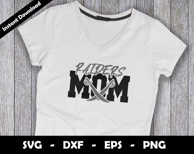 Raiders Mom SVG Cut File, Raiders logo SVG Design, Raiders Mom Football, T-Shirt Sublimation Design Png SVG Arthur Arellano 