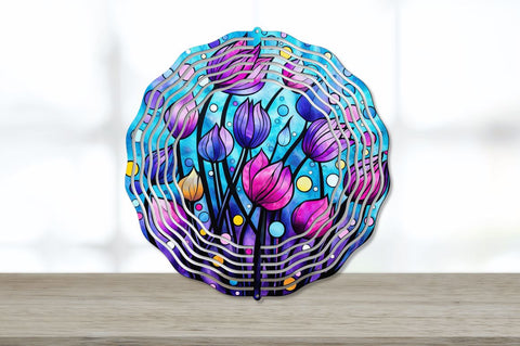 Rainbow 3D Flowers Wind Spinner Sublimation Bundle Sublimation Regulrcrative 