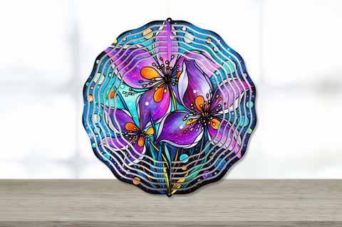 Rainbow 3D Flowers Wind Spinner Sublimation Bundle Sublimation Regulrcrative 
