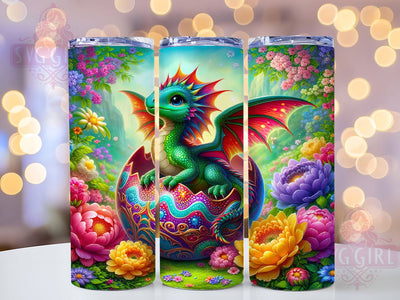 Rainbow Baby Dragon Tumbler, Rainbow Dragon, Fantasy Theme, Mythical Art, Whimsical Design, 20Oz Tumbler, Sublimation Wrap Sublimation SvggirlplusArt 