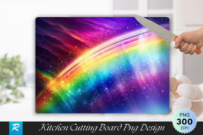 Rainbow Background Cutting Board Sublimation Regulrcrative 