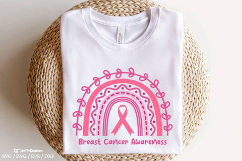 Rainbow Breast Cancer Awareness Svg, Pink Rainbow Svg, Breast Cancer Awareness Svg SVG Artinrhythm shop 