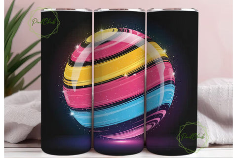 Rainbow Brushstrokes Tumbler Wrap Sublimation PixelChick 