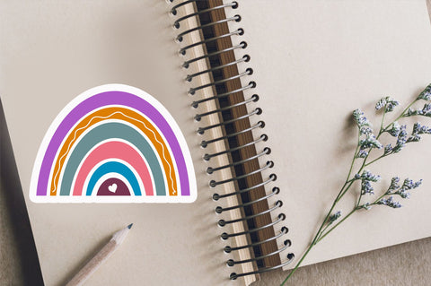 Rainbow clipart Sticker Design Sublimation Regulrcrative 