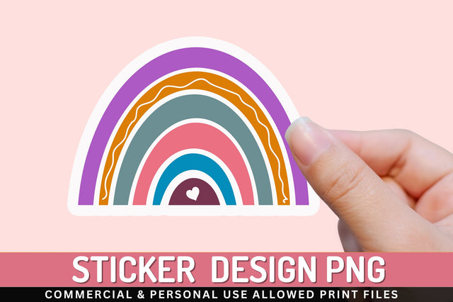 Rainbow clipart Sticker Design Sublimation Regulrcrative 