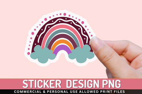 Rainbow clipart Sticker Design Sublimation Regulrcrative 