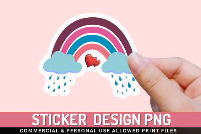 Rainbow clipart Sticker Design Sublimation Regulrcrative 