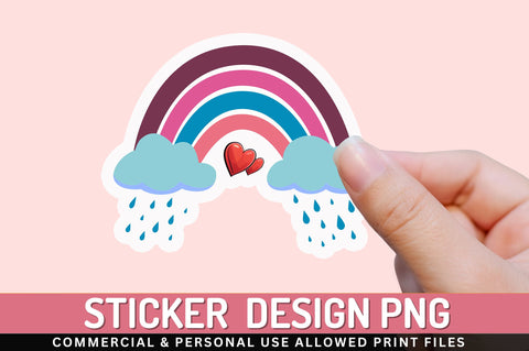 Rainbow clipart Sticker Design Sublimation Regulrcrative 