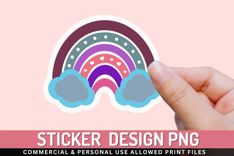 Rainbow clipart Sticker Design Sublimation Regulrcrative 