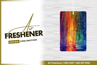 Rainbow Color Gradient with Vertical Lines and Bokeh Effect Abstract Art Sublimation Regulrcrative 