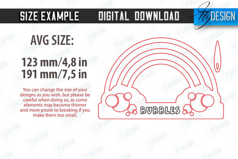 Rainbow Craft Kit Laser Cut Bundle, Kids Montessori Games, Educational Wooden Toys, DIY Rainbow kit SVG Fly Design 