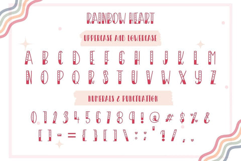 Rainbow - cute display font Font AnningArts Design 