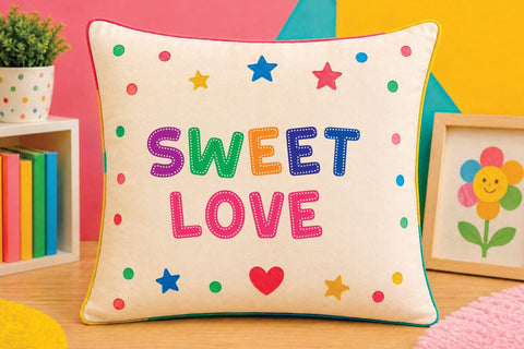 Rainbow Dots - Sticker Font Font Mozarella 