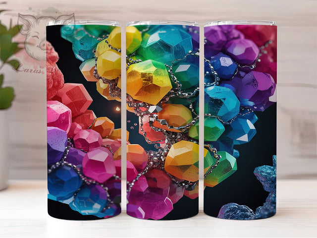 Rainbow Equality LGBTQ Pride Rocks Tumbler Wrap, LGBTQ Tumbler PNG, Rainbow Pride Design, 20oz Pride Tumbler, Equality Rocks Art, LGBTQ+ Sublimation, Pride Stone Wrap Sublimation Lara' s Designs 
