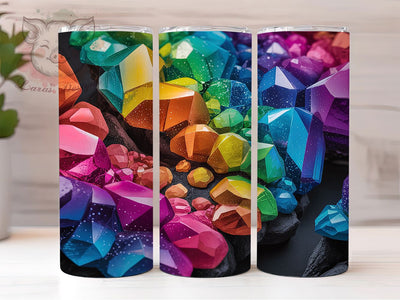 Rainbow Equality LGBTQ Pride Rocks Tumbler Wrap, LGBTQ Tumbler PNG, Rainbow Pride Design, 20oz Pride Tumbler, Equality Rocks Art, LGBTQ+ Sublimation, Pride Stone Wrap Sublimation Lara' s Designs 