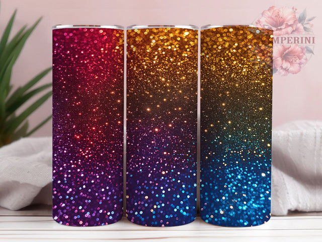 Rainbow Glitter Ombre Sparkle Tumbler, Sparkle Cup Design, Ombre Pattern Wrap, Holographic Tumbler, Colorful Cup Design, Glitter Gradient, Sparkly Gift Sublimation Li Zamperini 