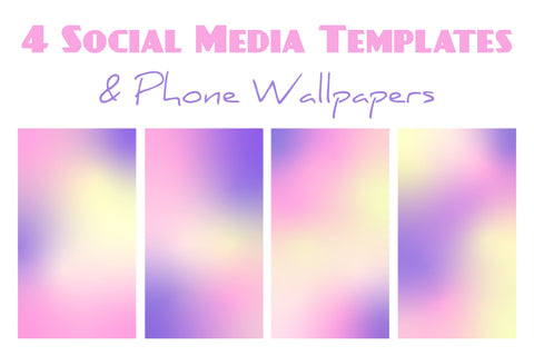 Rainbow Gradient Backgrounds Digital Pattern Rin Green 