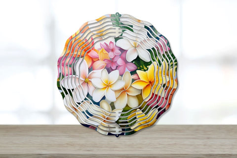 Rainbow Jasmine Flowers Wind Spinner Sublimation Bundle Sublimation Regulrcrative 