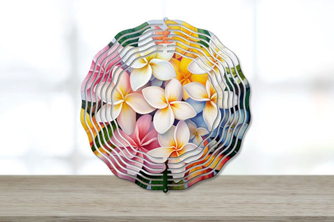 Rainbow Jasmine Flowers Wind Spinner Sublimation Bundle Sublimation Regulrcrative 