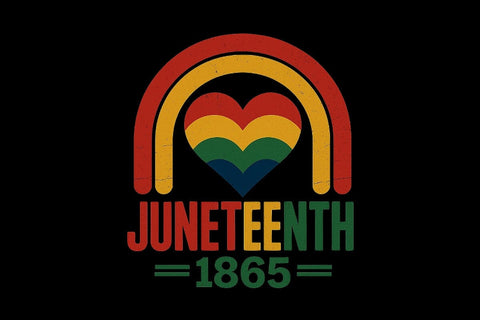 Rainbow Juneteenth 1865 PNG Printable File Sublimation Creativedesigntee 