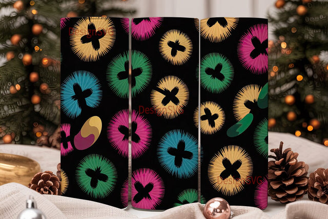 Rainbow Leopard 20oz Tumbler Wrap Sublimation DesignSVG 