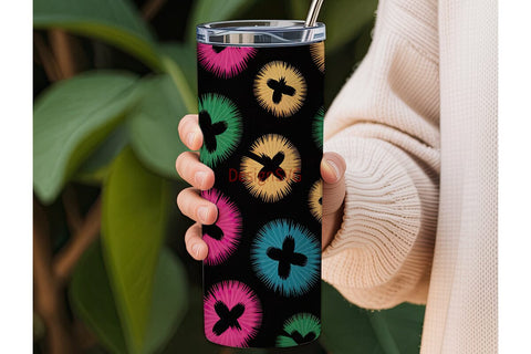 Rainbow Leopard 20oz Tumbler Wrap Sublimation DesignSVG 