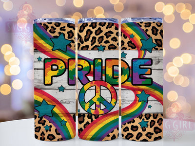 Rainbow Leopard Stars Pride Tumbler Wrap, Leopard Pride Tumbler Wrap, Rainbow Leopard Tumbler, LGBTQ Leopard Cup, Stars Pride Drinkware, 20Oz Tumbler Wrap Sublimation, Leopard Print Pride Cup Sublimation SvggirlplusArt 