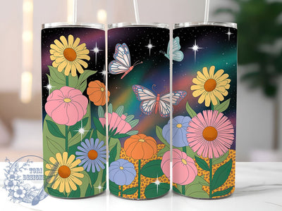 Rainbow Leopard Sunflower 20oz Tumbler, Leopard Print Cup Wrap, Colorful Floral Design, Sublimation Tumbler Wrap, 20Oz Tumbler Design, Artistic Rainbow Cup, Stylish Leopard Sunflower Wrap Sublimation ToriDesigns 