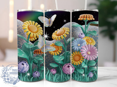 Rainbow Leopard Sunflower 20oz Tumbler, Leopard Print Cup Wrap, Colorful Floral Design, Sublimation Tumbler Wrap, 20Oz Tumbler Design, Artistic Rainbow Cup, Stylish Leopard Sunflower Wrap Sublimation ToriDesigns 