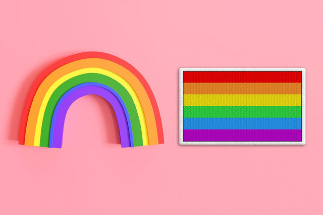 Rainbow LGBT Gay Pride Flag ITH Feltie Applique Embroidery Embroidery/Applique DESIGNS Risa Rocks It 