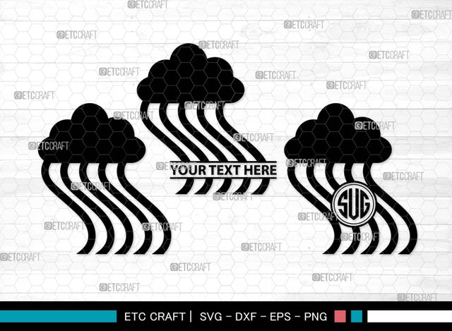 Rainbow Monogram, Rainbow Silhouette, Rainbow SVG, Clouds Svg, Rainbow Star Svg, Rainbow Shooting Svg, Layered Rainbow Svg, SB00529 SVG ETC Craft 