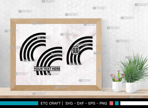 Rainbow Monogram, Rainbow Silhouette, Rainbow SVG, Clouds Svg, Rainbow Star Svg, Rainbow Shooting Svg, Layered Rainbow Svg, SB00529 SVG ETC Craft 