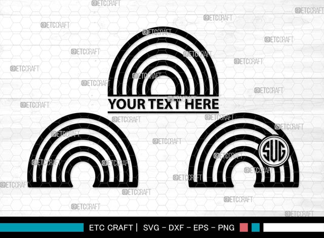 Rainbow Monogram, Rainbow Silhouette, Rainbow SVG, Clouds Svg, Rainbow Star Svg, Rainbow Shooting Svg, Layered Rainbow Svg, SB00529 SVG ETC Craft 