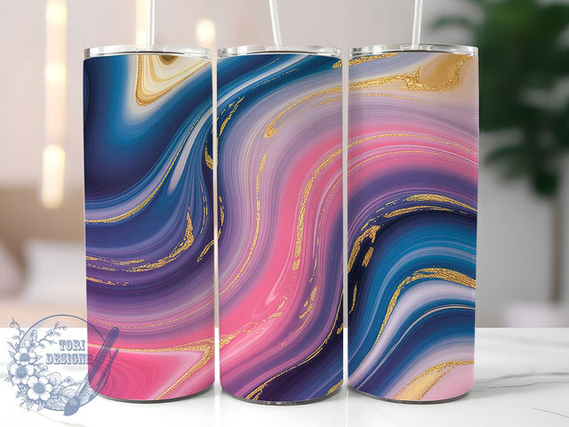 Rainbow Neon Glitter Marble Tumbler, Neon Marble Pattern, Gold Glitter Design, 20Oz Sublimation Wrap, Colorful Marble Art, Neon Glitter Texture, Tumbler Sublimation Sublimation ToriDesigns 