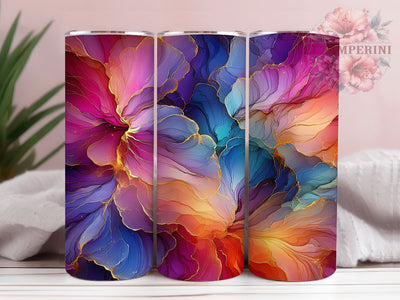 Rainbow Neon Marble Tumbler, Bright Colorful Tumbler, Vibrant 20oz Wrap, Sublimation Design, Stylish Gift Idea, Artistic Marble Wrap, Modern Rainbow Tumbler Sublimation Li Zamperini 