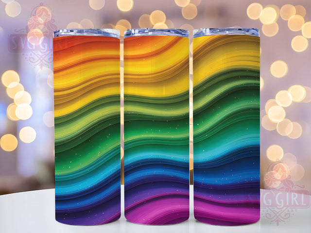 Rainbow Ombre Glitter Tumbler, Ombre Glitter Pattern, Radiant Rainbow Design, 20Oz Sublimation Wrap, Sparkle Ombre Art, Colorful Glitter Texture, Tumbler Sublimation Sublimation SvggirlplusArt 