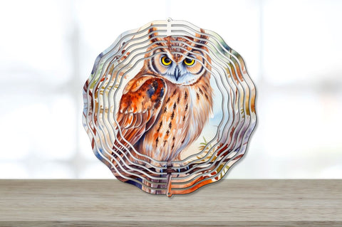 Rainbow Pearl-spotted Owl Wind Spinner Sublimation Bundle Sublimation Regulrcrative 