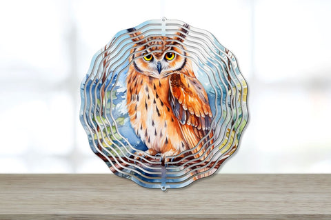 Rainbow Pearl-spotted Owl Wind Spinner Sublimation Bundle Sublimation Regulrcrative 