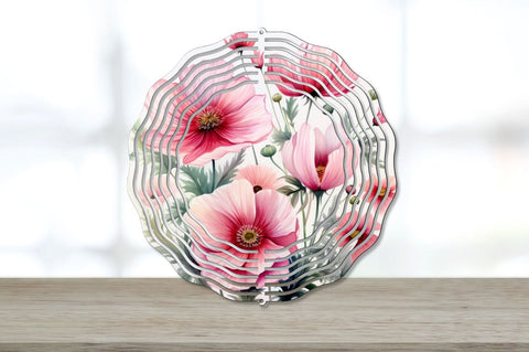 Rainbow Periwinkle Flowers Wind Spinner Sublimation Bundle Sublimation Regulrcrative 